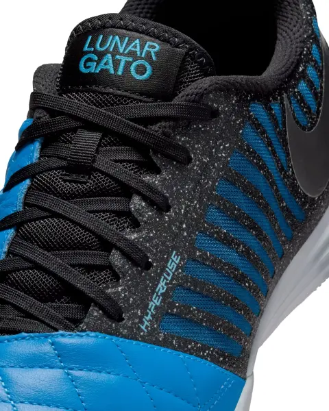 Футзалки (бампи) Nike LUNAR GATO II синьо-чорні 580456-014