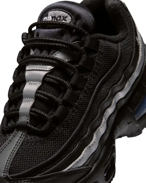 Кроссовки подростковые Nike AIR MAX 95 (GS) черно-серебряные II4130-013