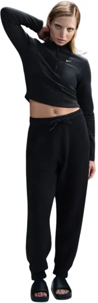 Спортивні штани жіночі Nike SPORTSWEAR PHOENIX COZY BOUCLÉ HIGH-WAISTED OVERSIZED чорні FZ1703-010