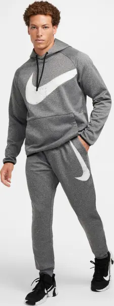 Спортивный костюм Nike THERMA-FIT SWOOSH FITNESS серый FZ1072-010__FZ1074-010