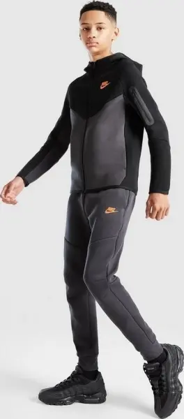 Спортивний костюм підлітковий Nike SPORTSWEAR TECH FLEECE чорно-темно-сірий HV5867-013__HV5869-070
