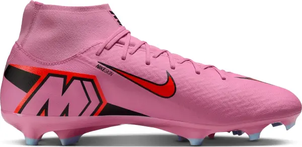 Бутсы Nike MERCURIAL ZOOM SUPERFLY 10 ACADEMY FG/MG розово-красные FQ1456-600