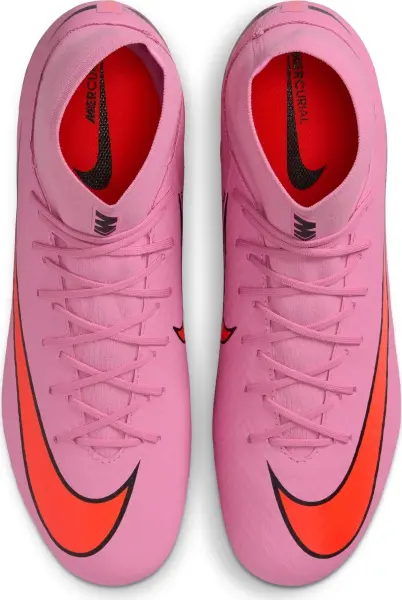 Бутсы Nike MERCURIAL ZOOM SUPERFLY 10 ACADEMY FG/MG розово-красные FQ1456-600