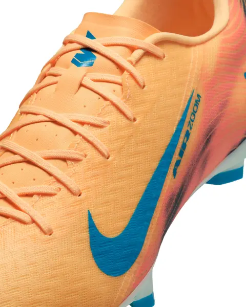 Бутсы Nike MERCURIAL ZOOM VAPOR 16 ACADEMY KYLIAN MBAPPÉ FG/MG оранжево-темно-бирюзовые FQ8377-801