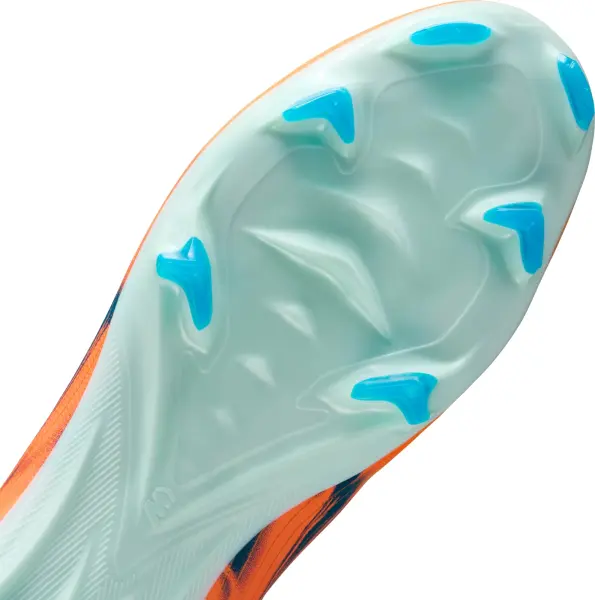 Бутси Nike MERCURIAL ZOOM VAPOR 16 PRO "KYLIAN MBAPPE" FG оранжево-темно-бірюзові FQ8689-801