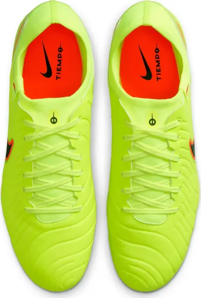 Бутси Nike TIEMPO LEGEND 10 PRO FG лаймово-оранжево-чорні DV4333-701