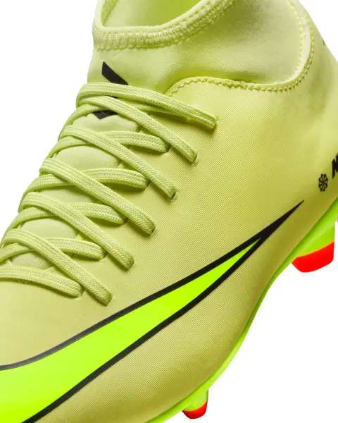 Бутсы детские Nike JR MERCURIAL SUPERFLY 10 CLUB FG/MG лаймовые FQ8318-300