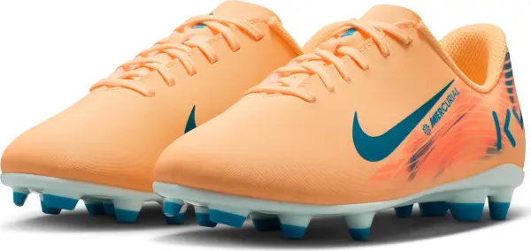 Бутси дитячі Nike JR MERCURIAL VAPOR 16 CLUB KYLIAN MBAPPÉ FG/MG оранжево-темно-бірюзові FQ8288-801