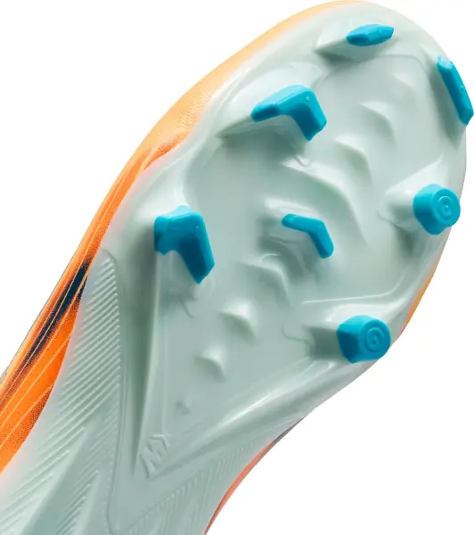 Бутсы детские Nike JR MERCURIAL ZOOM VAPOR 16 ACADEMY "KYLIAN MBAPPE" FG/MG оранжево-темно-бирюзовые FQ8394-801