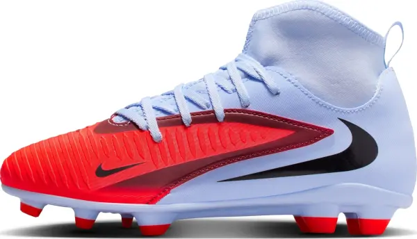 Бутси дитячі Nike JR PHANTOM 6 HIGH CLUB FG/MG світло-синьо-червоні HQ2022-400