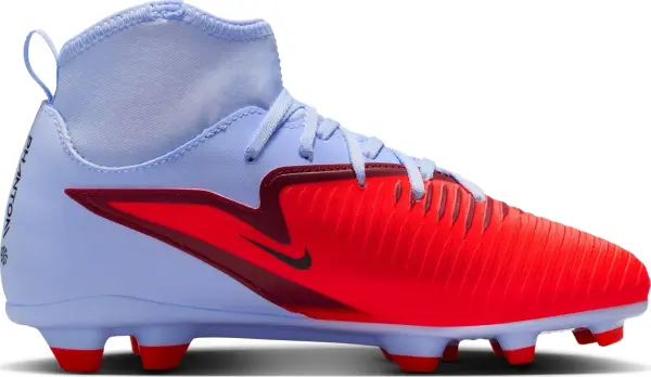 Бутси дитячі Nike JR PHANTOM 6 HIGH CLUB FG/MG світло-синьо-червоні HQ2022-400