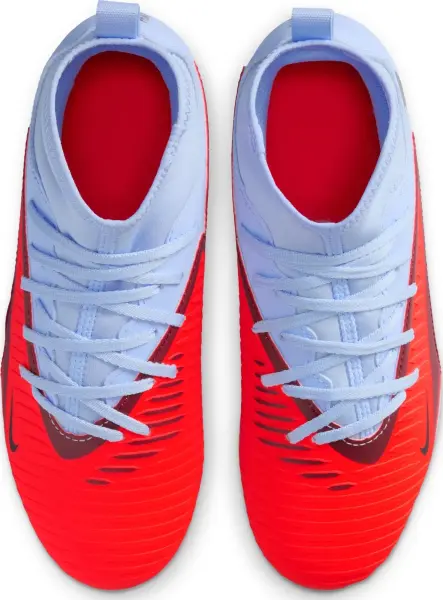 Бутси дитячі Nike JR PHANTOM 6 HIGH CLUB FG/MG світло-синьо-червоні HQ2022-400