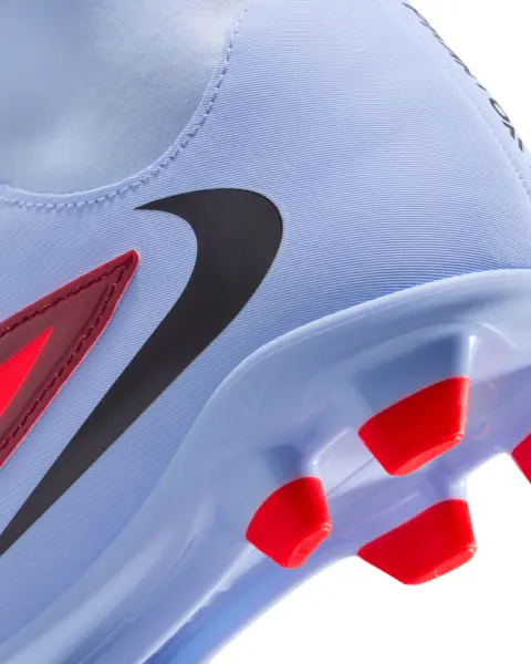 Бутси дитячі Nike JR PHANTOM 6 HIGH CLUB FG/MG світло-синьо-червоні HQ2022-400
