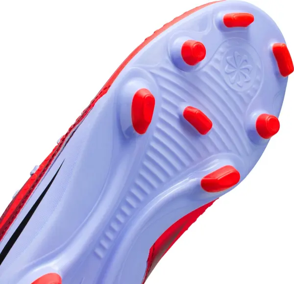 Бутси дитячі Nike JR PHANTOM 6 HIGH CLUB FG/MG світло-синьо-червоні HQ2022-400