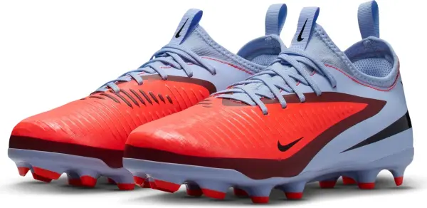 Бутсы детские Nike JR PHANTOM 6 LOW ACADEMY FG/MG светло-сине-красные HM9203-400
