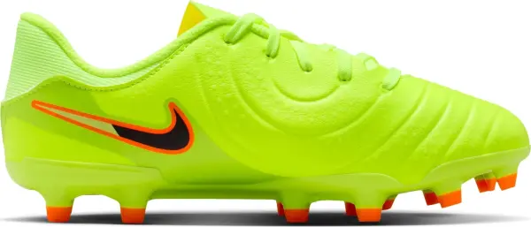 Бутси дитячі Nike JR TIEMPO LEGEND 10 ACADEMY FG/MG лаймово-оранжево-чорні DV4348-701