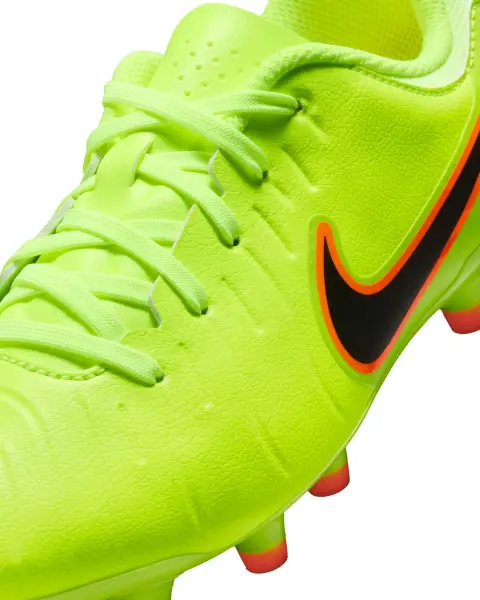 Бутси дитячі Nike JR TIEMPO LEGEND 10 ACADEMY FG/MG лаймово-оранжево-чорні DV4348-701
