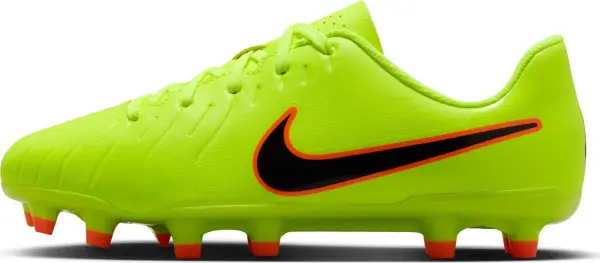 Бутси дитячі Nike JR TIEMPO LEGEND 10 CLUB FG/MG лаймово-оранжево-чорні DV4352-701