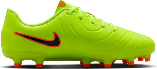 Бутси дитячі Nike JR TIEMPO LEGEND 10 CLUB FG/MG лаймово-оранжево-чорні DV4352-701