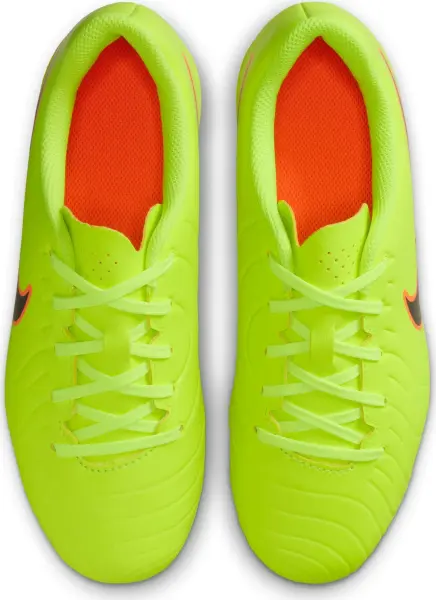 Бутси дитячі Nike JR TIEMPO LEGEND 10 CLUB FG/MG лаймово-оранжево-чорні DV4352-701