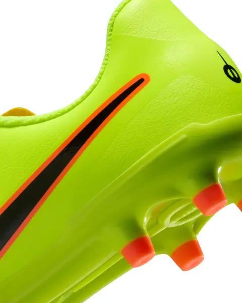 Бутси дитячі Nike JR TIEMPO LEGEND 10 CLUB FG/MG лаймово-оранжево-чорні DV4352-701