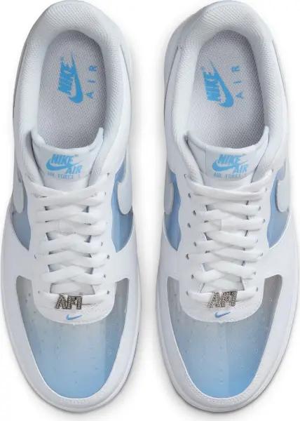 Кроссовки Nike AIR FORCE 1 RETRO бело-голубые IB5724-100