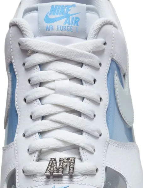 Кроссовки Nike AIR FORCE 1 RETRO бело-голубые IB5724-100