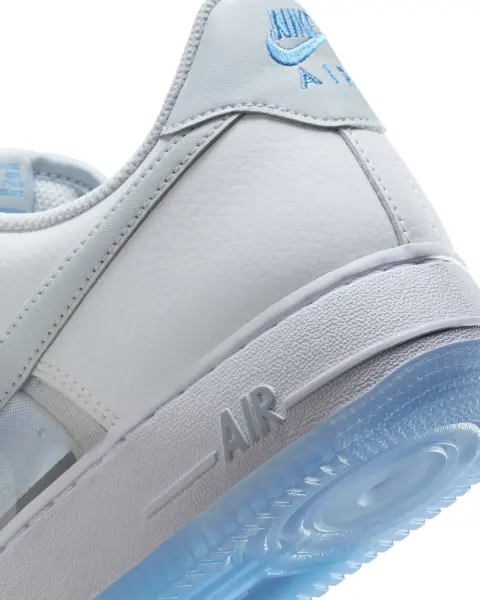 Кроссовки Nike AIR FORCE 1 RETRO бело-голубые IB5724-100