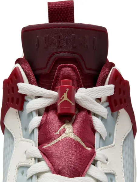 Кроссовки Nike JORDAN SPIZIKE LOW LUNAR NEW YEAR молочно-бордово-зеленые FJ6372-100