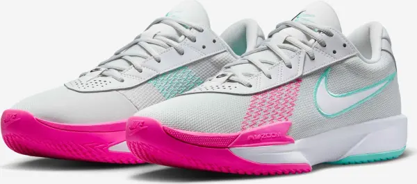Кросівки баскетбольні Nike AIR ZOOM G.T. CUT ACADEMY світло-сіро-рожево-блакитні FB2599-010