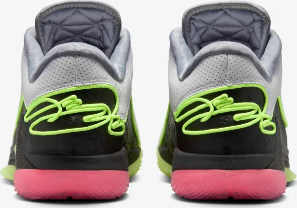 Кросівки баскетбольні Nike LEBRON XXII сіро-салатово-коралово-чорні FZ1094-101