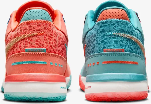 Кросівки баскетбольні Nike ZOOM LEBRON NXXT GEN AMPD персиково-бірюзові FJ1566-401