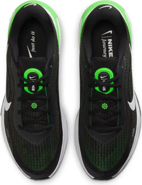 Кроссовки беговые Nike JOURNEY RUN черно-зеленые FN0228-007