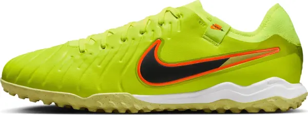 Сороконожки (шиповки) Nike TIEMPO LEGEND 10 ACADEMY TF лаймово-оранжево-черные DV4342-701