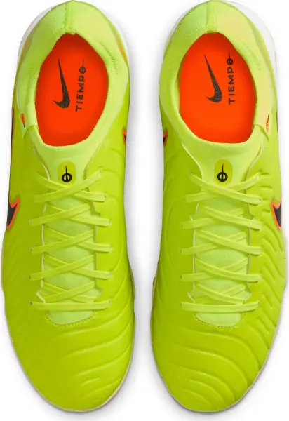 Сороконожки (шиповки) Nike TIEMPO LEGEND 10 ACADEMY TF лаймово-оранжево-черные DV4342-701