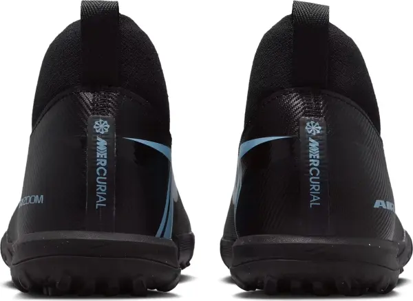 Сороконіжки (шиповки) дитячі Nike JR MERCURIAL ZOOM SUPERFLY 10 ACADEMY TF чорно-блакитні FQ8310-001