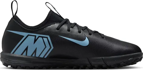 Сороконіжки (шиповки) дитячі Nike JR MERCURIAL ZOOM VAPOR 16 ACADEMY TF чорно-блакитні FQ8284-001