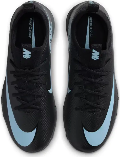 Сороконіжки (шиповки) дитячі Nike JR MERCURIAL ZOOM VAPOR 16 ACADEMY TF чорно-блакитні FQ8284-001