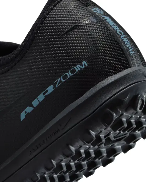 Сороконіжки (шиповки) дитячі Nike JR MERCURIAL ZOOM VAPOR 16 ACADEMY TF чорно-блакитні FQ8284-001