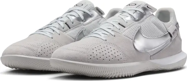 Футзалки (бампы) Nike STREETGATO серо-серебряные DC8466-005