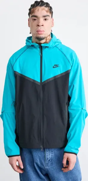 Ветровка Nike TECH WOVEN JACKET бирюзово-черная HM7151-345