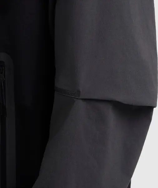 Вітровка Nike TECH WOVEN JACKET темно-сіро-чорно-салатова HM7151-013