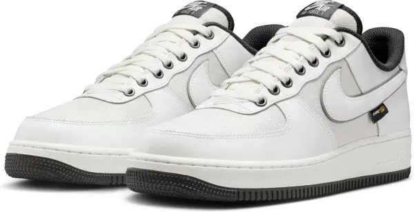 Кроссовки Nike AIR FORCE 1 '07 LV8 бело-темно-серые IM6001-121