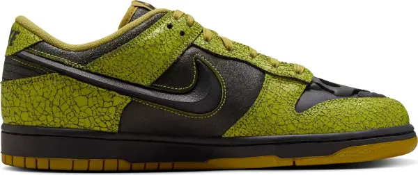 Кросівки Nike DUNK LOW RETRO QS лаймово-оливково-чорні HV6103-300