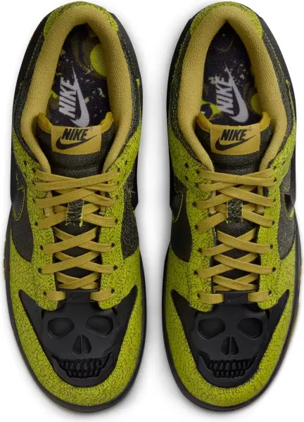 Кросівки Nike DUNK LOW RETRO QS лаймово-оливково-чорні HV6103-300