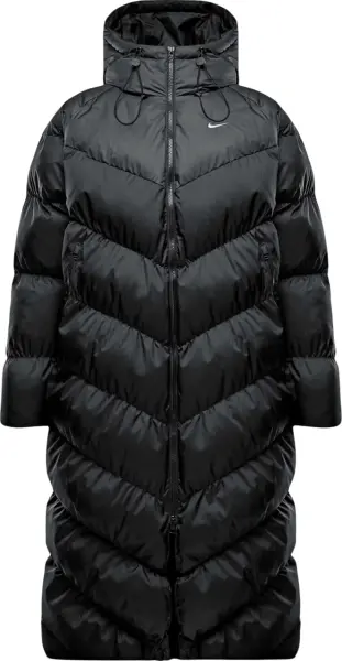 Куртка женская Nike LONGLINE STORM FIT THERMA WATERPROOF черная HF7888-010