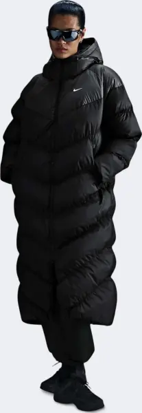 Куртка женская Nike LONGLINE STORM FIT THERMA WATERPROOF черная HF7888-010