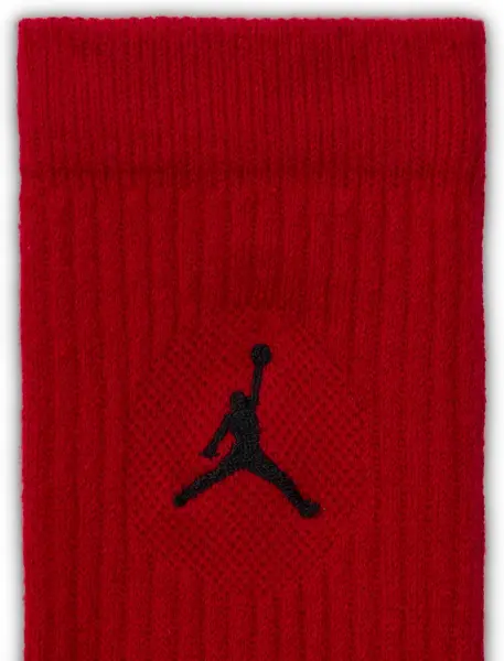 Шкарпетки Nike JORDAN EVERYDAY CUSHIONED CREW 6PR білі, чорні, червоні (6 пар) HV6228-900