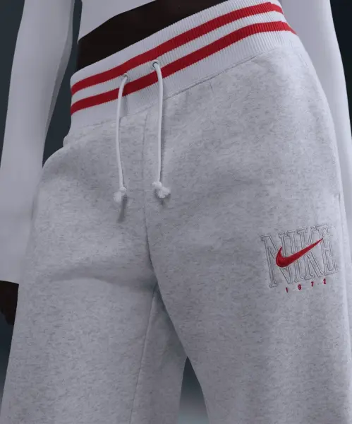 Спортивный костюм женский Nike SPORTSWEAR PHOENIX FLEECE светло-серо-красный HJ0949-051__HJ0909-051
