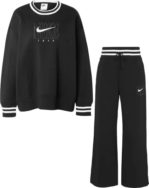 Спортивный костюм женский Nike SPORTSWEAR PHOENIX FLEECE черно-белый HJ0949-010__HJ0909-010